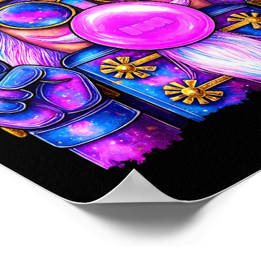 Poster Purple Nutcracker Blowing Bubble Gum Cute Christma (Coin)