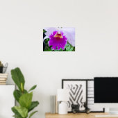 Poster purple orchid flower (Bureau à domicile)