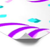 POSTER PURPLE PARTI RIBBONS (Coin)