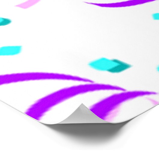 POSTER PURPLE PARTI RIBBONS (Coin)