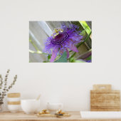 Poster Purple Passion fleur tropicale fleurit de près (Cuisine)