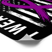 Poster Purple Petite Fille Fille Epilepsie Conscience Ame (Coin)