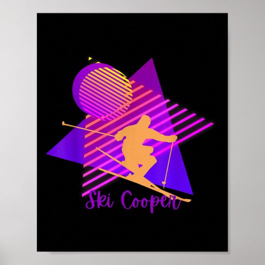 Poster Purple Rose Colorado Ski Cooper Leadville C (Devant)