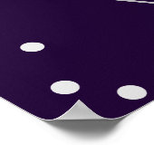 Poster Purple Rose Silver Géométrique Sweet 16 (Coin)