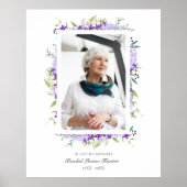 Poster Purple Shades Garland En Mémoire Amoureuse Photo (Devant)