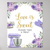 Poster Purple Stockez la cuisine L'amour est doux (Devant)