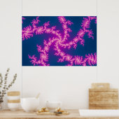 Poster Purple Swirl - Art Fractal (Cuisine)