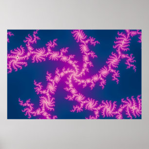 Poster Purple Swirl - Art Fractal