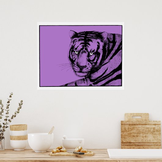 POSTER PURPLE TIGER (Cuisine)