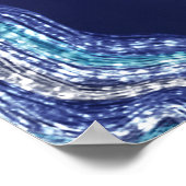 Poster Purple Turquoise Agate Gemstone Mariage Bienvenue (Coin)