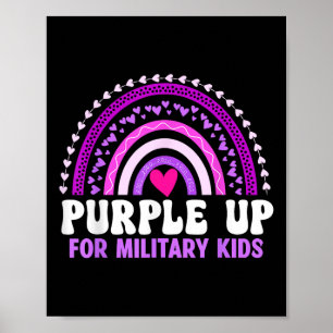 Poster Purple Up For Military Kids Military Child Mois R