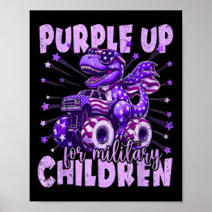 Poster Purple Up For Military Kids Mois Military Child D