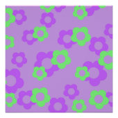 Poster Purple Y2K Bold Fleur sauvage Vibrant Spring Art (Devant)