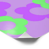 Poster Purple Y2K Bold Fleur sauvage Vibrant Spring Art (Coin)