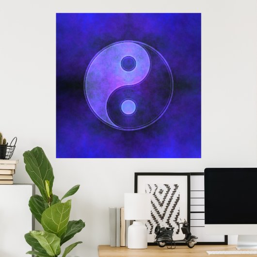 Poster Purple Yin Yang (Bureau à domicile)