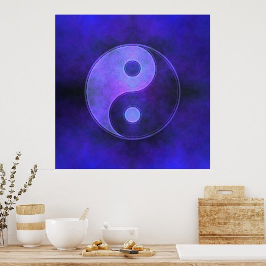Poster Purple Yin Yang (Cuisine)