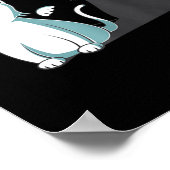 Poster Purr Evil Devil Chat Halloween Happy Chat Angel De (Coin)