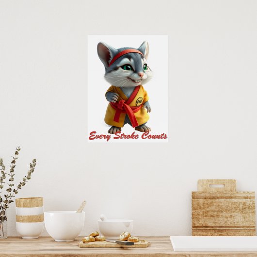 Poster Purr‑fessional Painter (Cuisine)