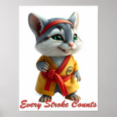 Poster Purr‑fessional Painter (Devant)