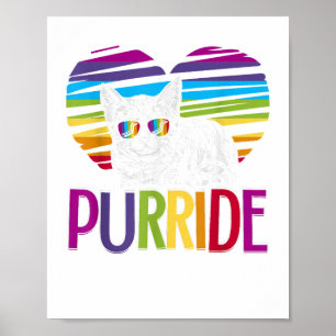 Poster Purride LGBT Gay pride Cat LGBTQ Pride Mois 2019