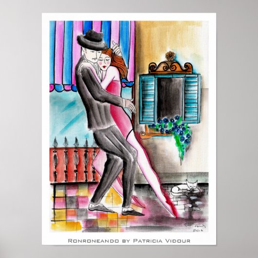 Poster Purring Tango Ronroneando (Devant)