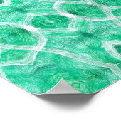 Poster Push Abstract Light Green Watercolor Art (Coin)