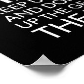 Poster Push Harder - Motivation du succès (Coin)