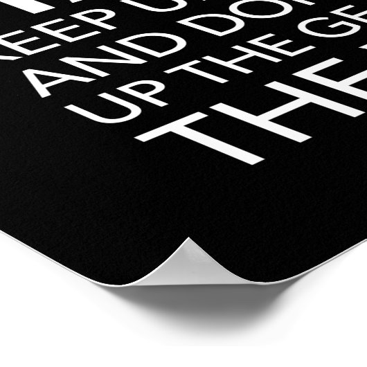 Poster Push Harder - Motivation du succès (Coin)