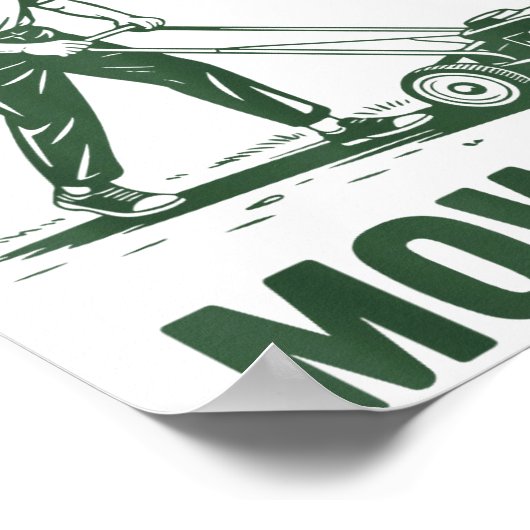 Poster Push Lawn Mower Dad Do You Even Mow Bro Funny Mowi (Coin)