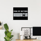 Poster Push My Buttons Computer Keyboard (Bureau à domicile)