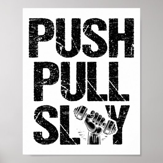 Poster Push Pull Poids Poids Poids Poids Poids Poids Body (Devant)