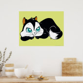 Poster Pussyfoot Cute Kitty (Cuisine)