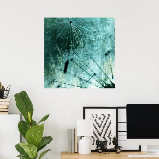 Poster Pusteblume Kunst (Bureau à domicile)