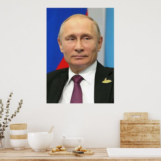 Poster PUTIN Vladimir Vladimirovitch Poutine (Cuisine)