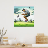 Poster Putt manquée - Golf Art Print (Cuisine)