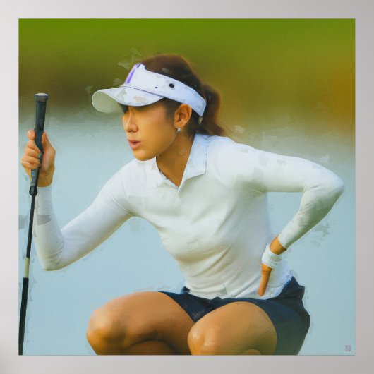 Poster Putting - Golf Canvas Art Imprimer (Devant)