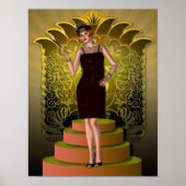 Poster Putting KRW sur le rabat Ritz Deco II (Devant)