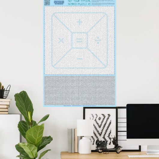 Poster PUZZLE #1 : Equations mathématiques - Standard (Bureau à domicile)