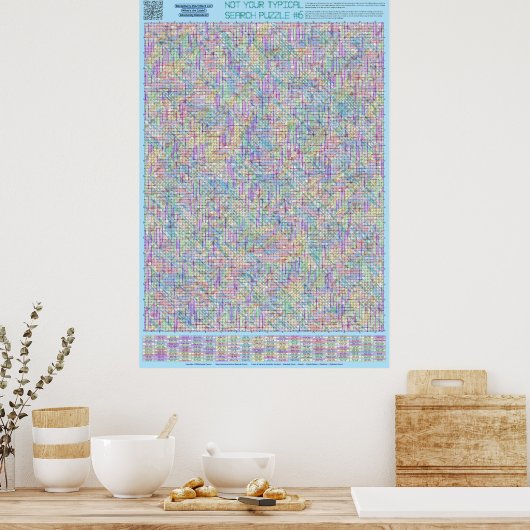 Poster PUZZLE #6 : Groupes d'animaux - Diabolique résolu (Cuisine)