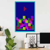 Poster Puzzle Blocks (Bureau à domicile)