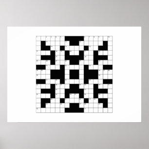 Poster Puzzle de mots croisés