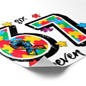 Poster Puzzle de sensibilisation à l'autisme 6 7 Si (Coin)