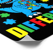 Poster Puzzle Dinosaure T-Rex Accepter les Différences Au (Coin)