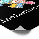 Poster Puzzle en patchwork pour la sensibilisation et l'i (Coin)