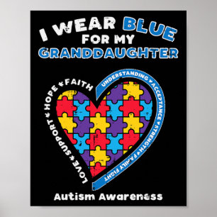 Poster Puzzle Porte Bleu Pour Grand-Fille Autisme Lauréat