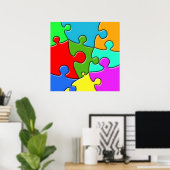 Poster Puzzle psychédélique (Bureau à domicile)