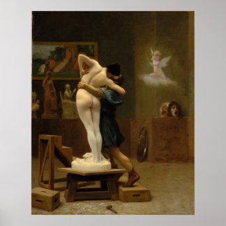 Poster Pygmalion and Galatea by Jean-Leon Gerome