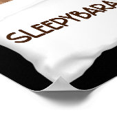 Poster Pyjamas de nuit de Capybara Officielle Dormir Slee (Coin)