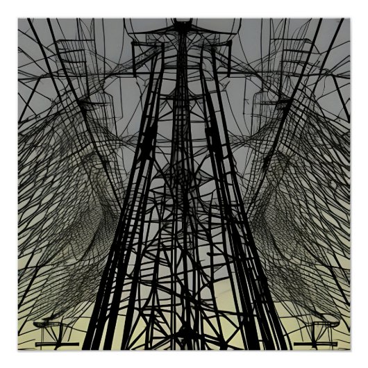 Poster Pylon Tangle des fils (Devant)