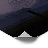 Poster Pylônes électriques au coucher du soleil (Coin)